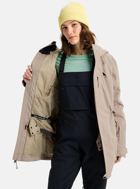 Burton Women's Reserve 2L Insulated Jacket 2026 Sumiit Taupe - Elevation107
