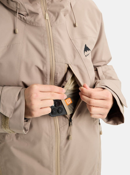 Burton Women's Reserve 2L Insulated Jacket 2026 Sumiit Taupe - Elevation107