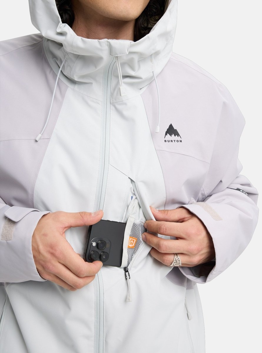 Burton Men's Reserve 2L Jacket 2026 Grey Cloud / Washed Lavender - Elevation107