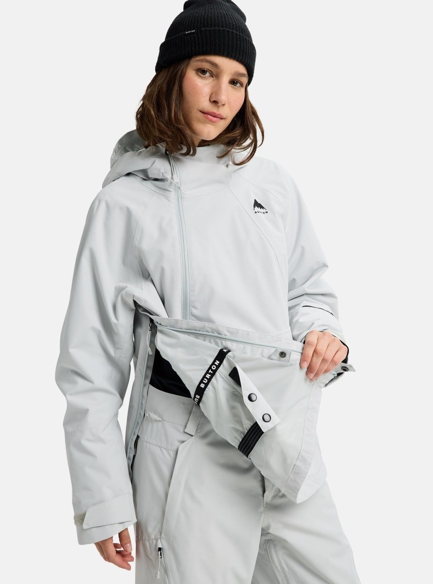 Burton Women's Reserve 2L Relaxed Anorak Jacket 2026 Grey Cloud - Elevation107