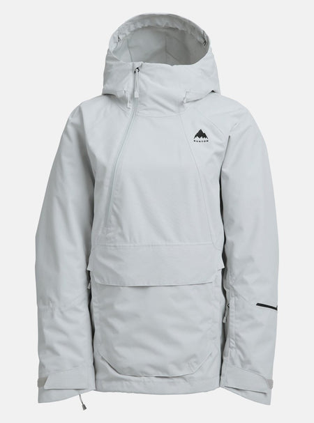 Burton Women's Reserve 2L Relaxed Anorak Jacket 2026 Grey Cloud - Elevation107