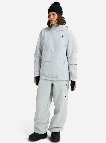 Burton Women's Reserve 2L Relaxed Anorak Jacket 2026 Grey Cloud - Elevation107
