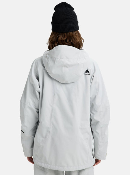 Burton Women's Reserve 2L Relaxed Anorak Jacket 2026 Grey Cloud - Elevation107