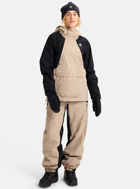 Burton Women's Reserve 2L Relaxed Anorak Jacket 2026 Summit Taupe / Black - Elevation107