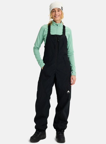 Burton Women's Reserve 2L Bib Pants 2026 Black - Elevation107