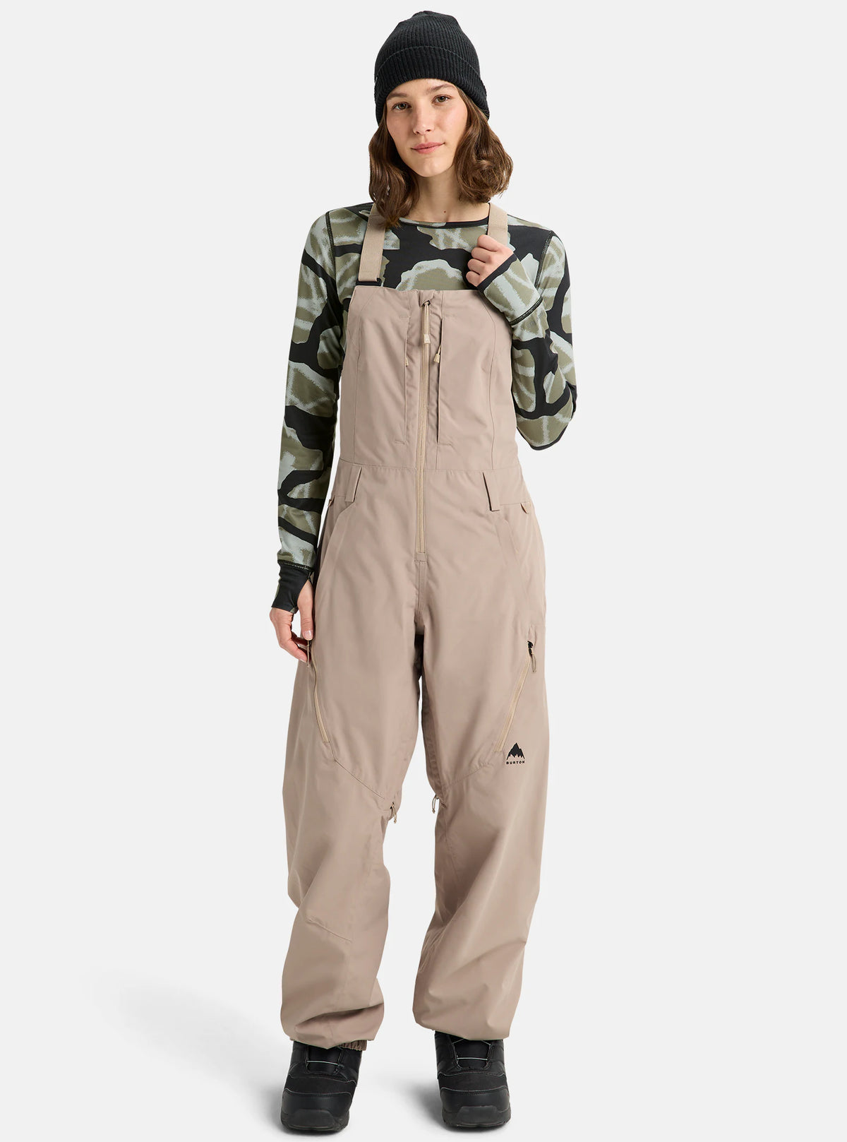 Burton Women's Reserve 2L Bib Pants 2026 Summit Taupe - Elevation107