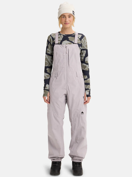 Burton Women's Reserve 2L Bib Pants 2026 Washed Lavender - Elevation107