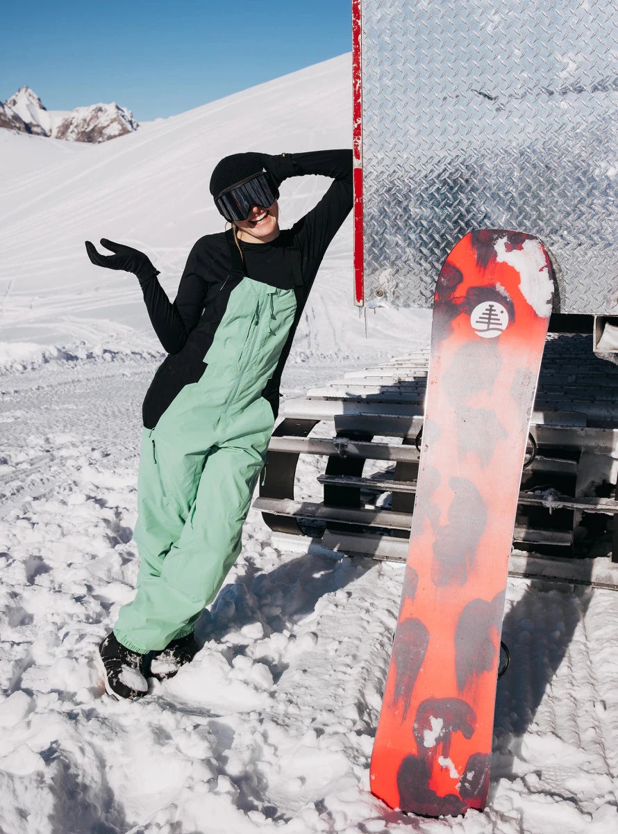 Burton Women's Reserve 2L Bib Pants 2026 Soft Sage / Black