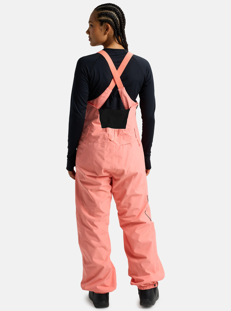 Burton Women's Reserve 2L Bib Pants 2026 Sunrise Coral - Elevation107