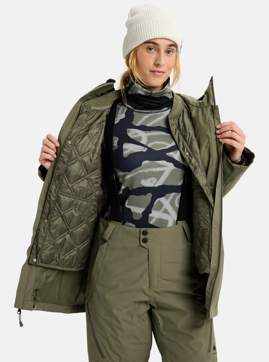 Burton Women's Reserve 2L 3 in 1 Jacket 2026 Forest Moss - Elevation107