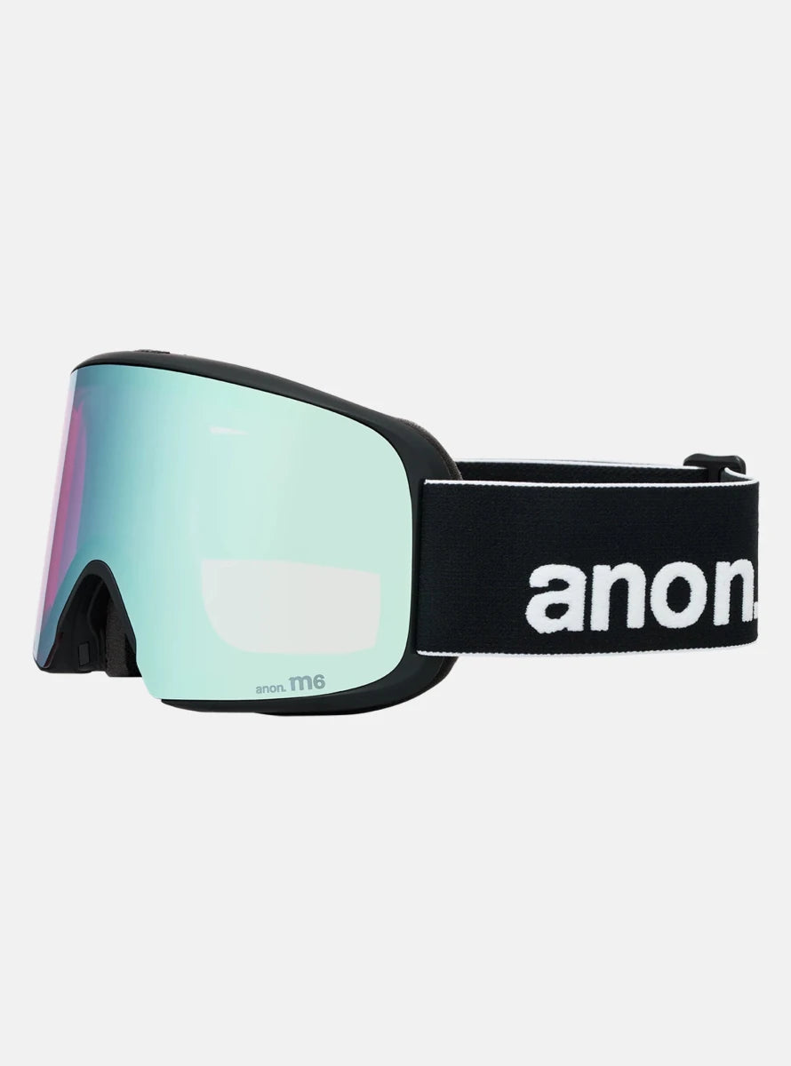 Anon M6 Goggles & MFI Face Mask & Spare Lens 2026 - Black / Perceive Variable Blue Lens - Low Bridge Fit - Elevation107