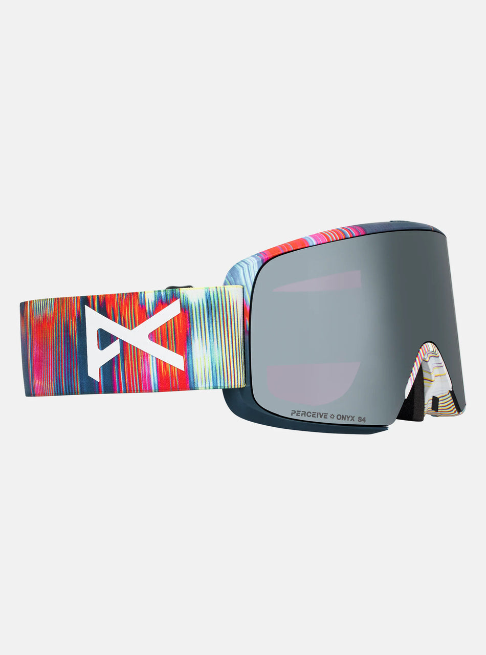 Anon M6S Goggles & MFI Face Mask & Spare Lens 2026 - Glitch Lines / Perceive Sunny Onyx Lens