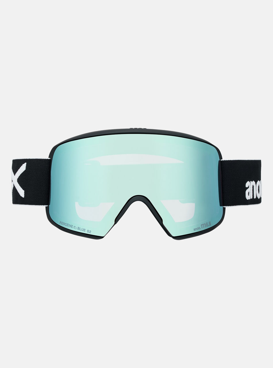 Anon M6S Goggles & MFI Face Mask & Spare Lens 2026 - Black / Perceive Variable Blue Lens - Low Bridge Fit