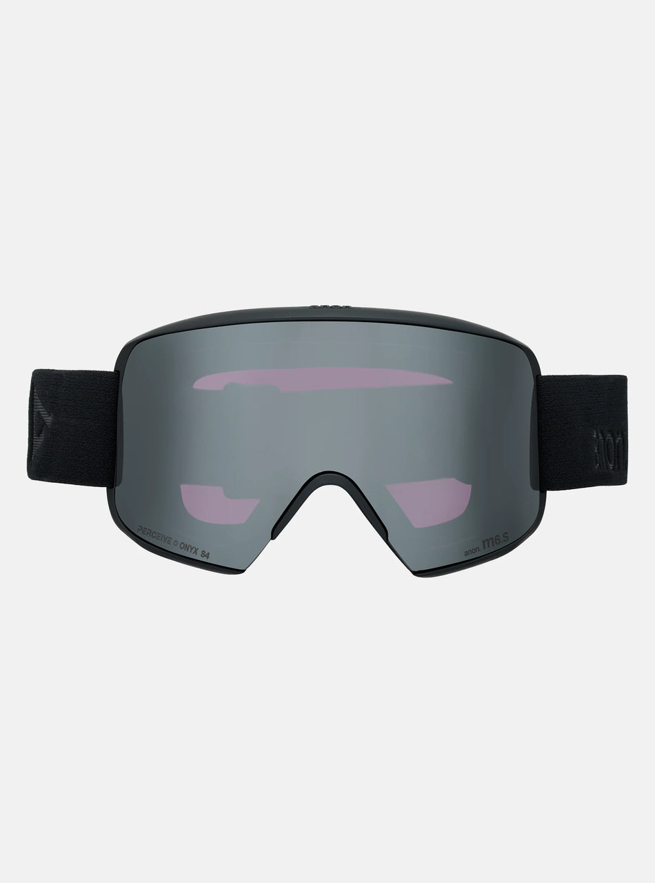 Anon M6S Goggles & MFI Face Mask & Spare Lens - Smoke / Perceive Sunny Onyx Lens - Low Bridge Fit - Elevation107