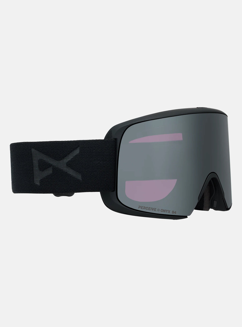 Anon M6S Goggles & MFI Face Mask & Spare Lens - Smoke / Perceive Sunny Onyx Lens - Low Bridge Fit - Elevation107