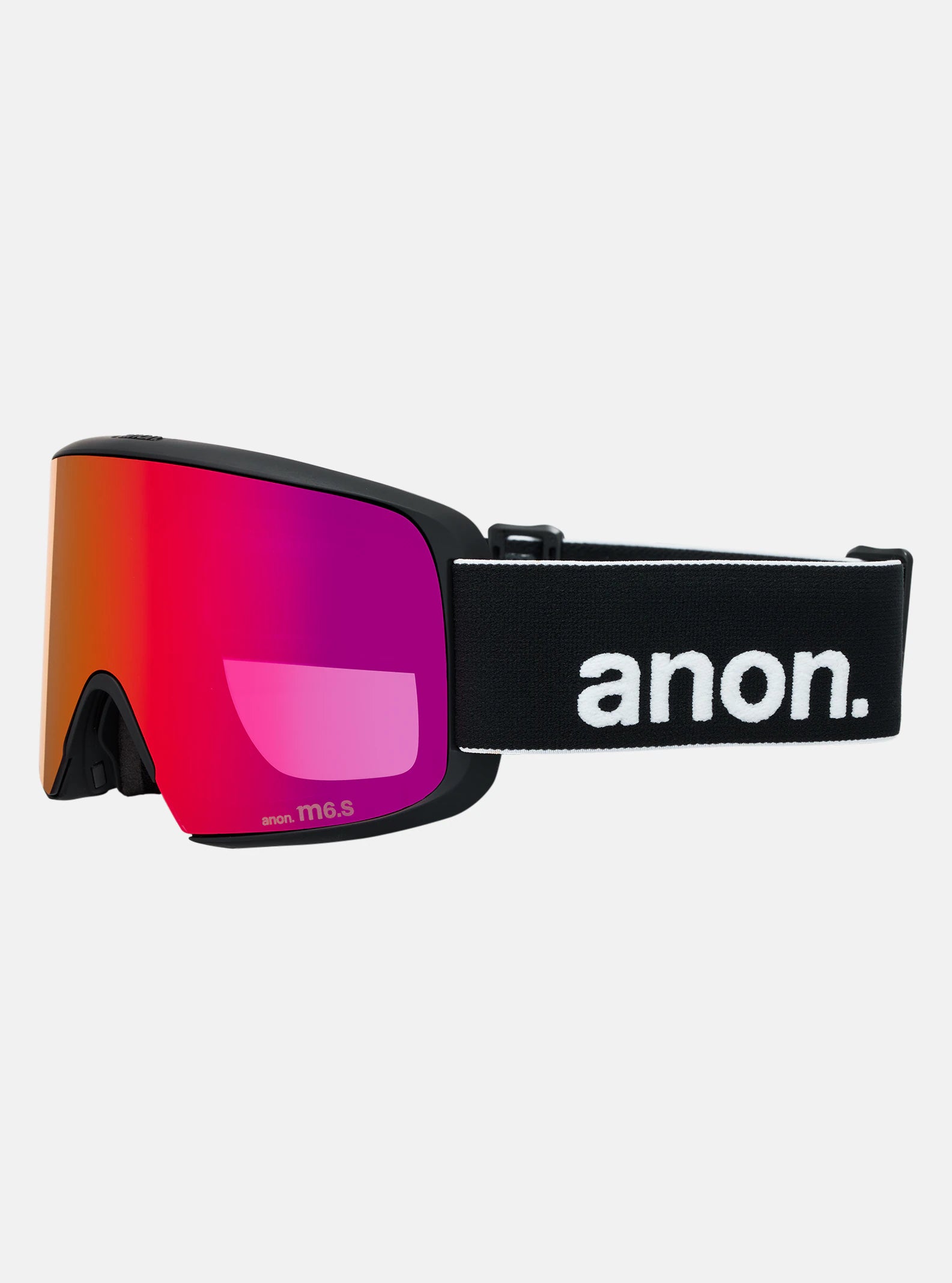 Anon M6S Goggles & MFI Face Mask & Spare Lens - Black / Perceive Sunny Red Lens - Low Bridge Fit - Elevation107