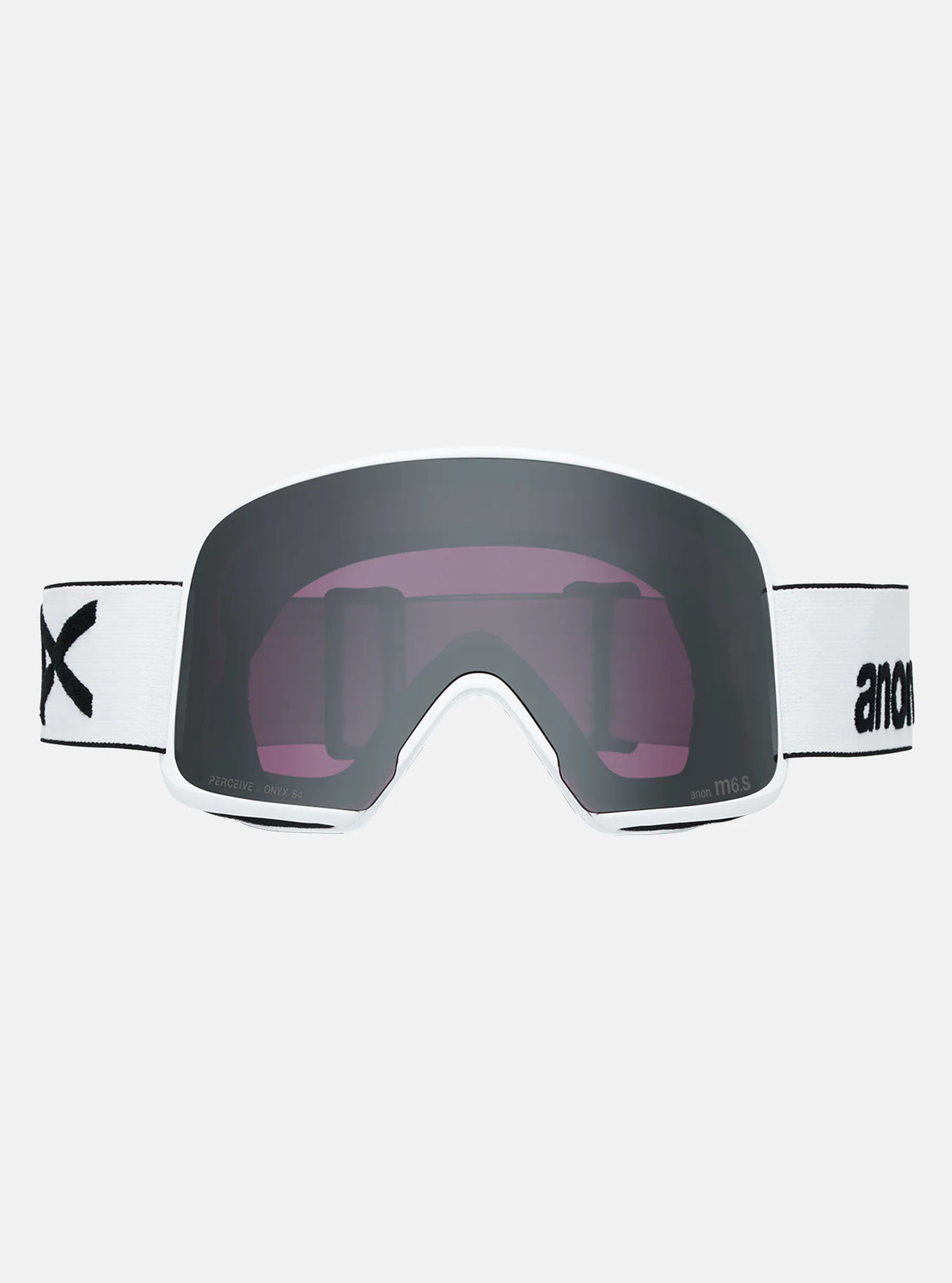 Anon M6S Goggles & MFI Face Mask & Spare Lens - White / Perceive Sunny Onyx Lens - Low Bridge Fit - Elevation107