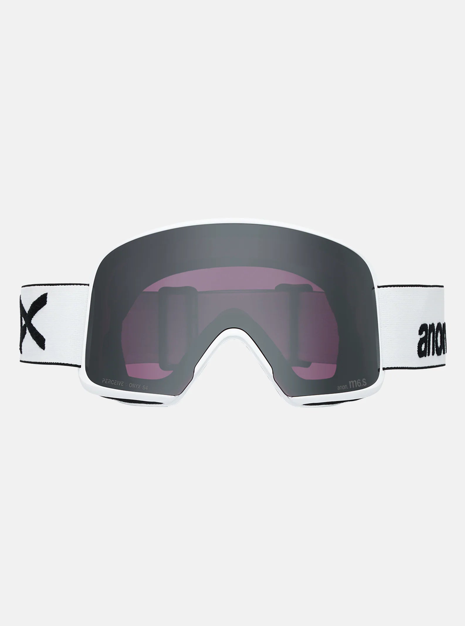Anon M6S Goggles & MFI Face Mask & Spare Lens - White / Perceive Sunny Onyx Lens - Low Bridge Fit - Elevation107