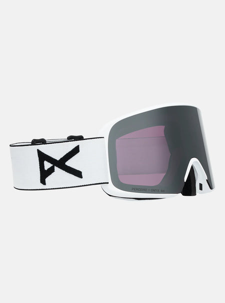 Anon M6S Goggles & MFI Face Mask & Spare Lens - White / Perceive Sunny Onyx Lens - Elevation107