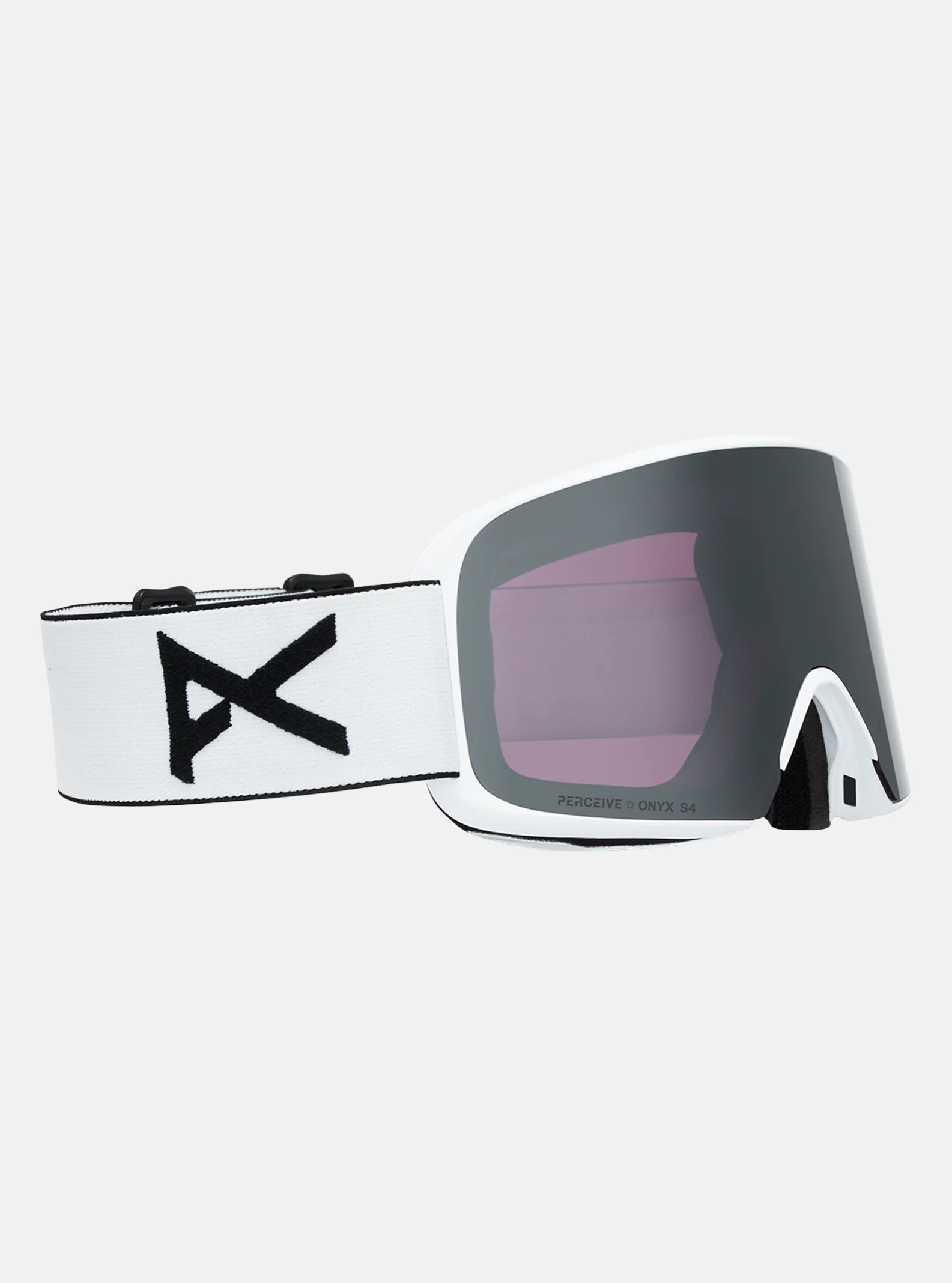 Anon M6S Goggles & MFI Face Mask & Spare Lens - White / Perceive Sunny Onyx Lens - Low Bridge Fit - Elevation107