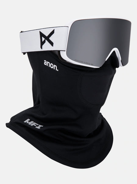 Anon M6S Goggles & MFI Face Mask & Spare Lens - White / Perceive Sunny Onyx Lens - Elevation107