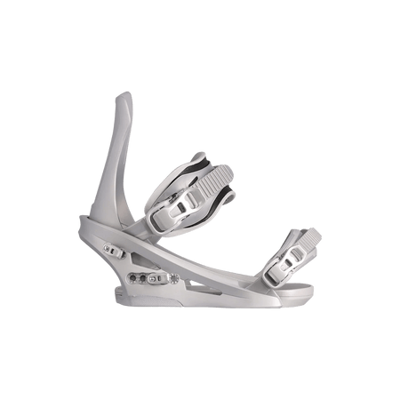 Flux DS Snowboard Bindings Mens 2026 Silver - Elevation107