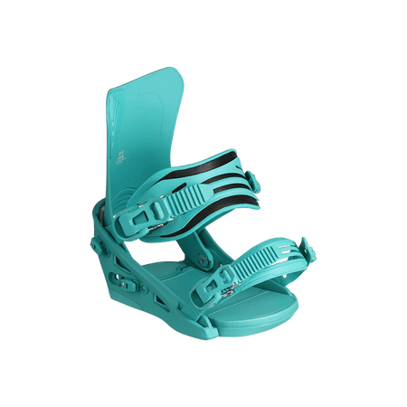 Flux DS Snowboard Bindings Womens 2026 Turquoise - Elevation107