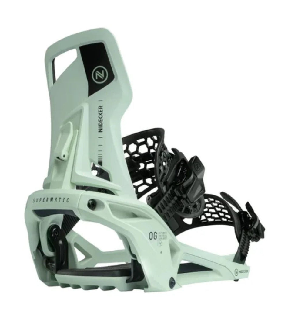 Nidecker OG Supermatic Snowboard Bindings 2026 Mint - Elevation107
