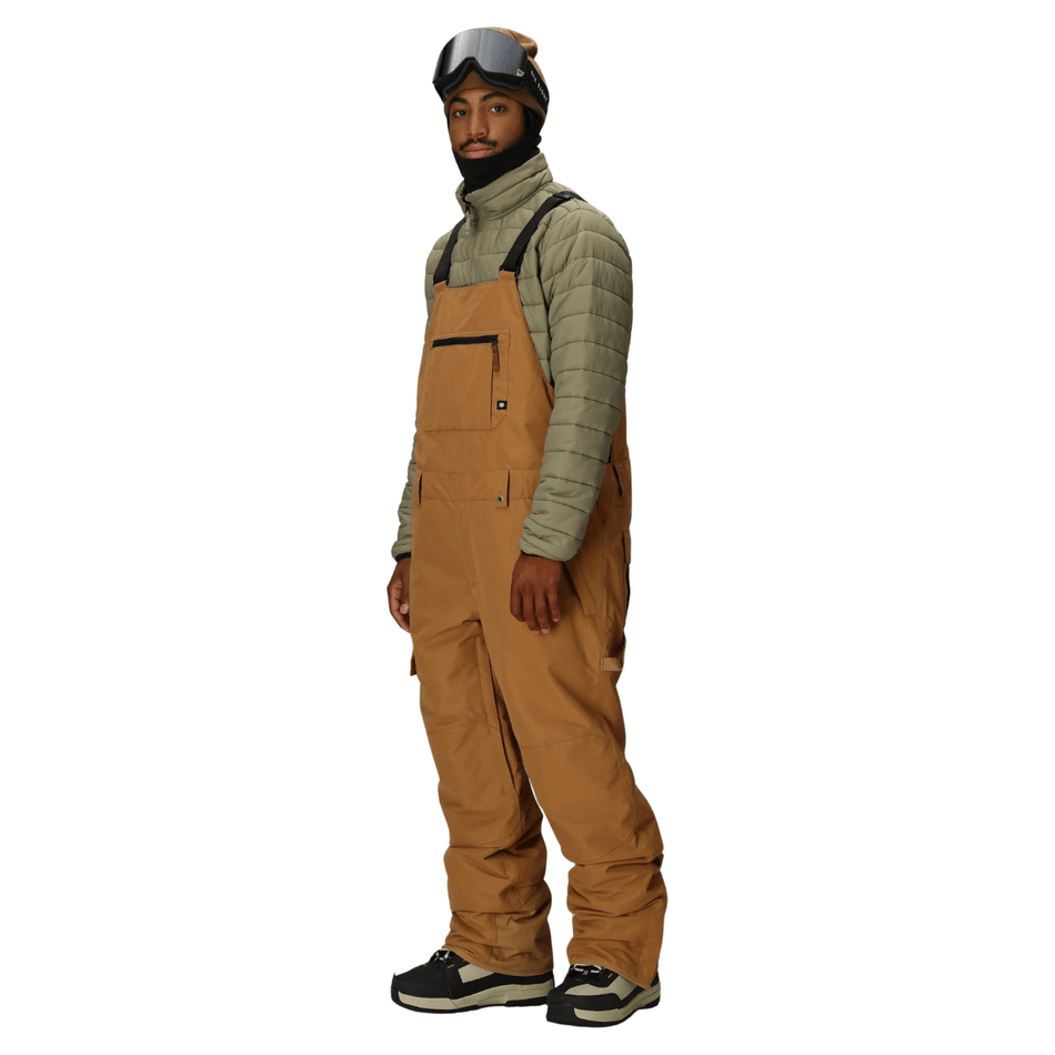 689 Hot Lap Insulated Bib Pants Mens 2026 Caramel Ripstop - Elevation107