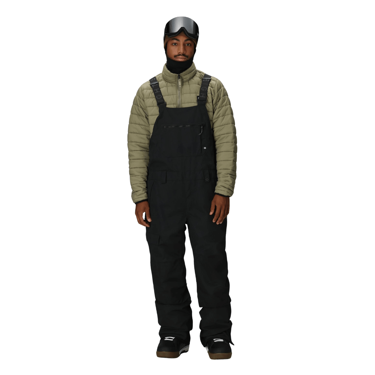689 Hot Lap Insulated Bib Pants Mens 2026 Black - Elevation107