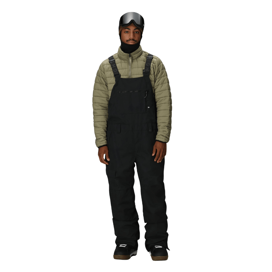 689 Hot Lap Insulated Bib Pants Mens 2026 Black - Elevation107