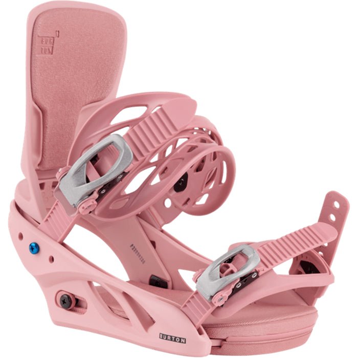 Burton Lexa Snowboard Bindings Womens Powder Blush - Elevation107