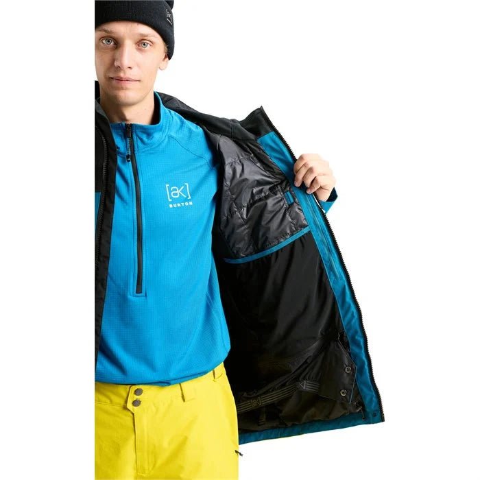 Burton [ak] Swash GORE - TEX Jacket Mens 2026 Black / Blue Teal / Atomic Yellow - Elevation107