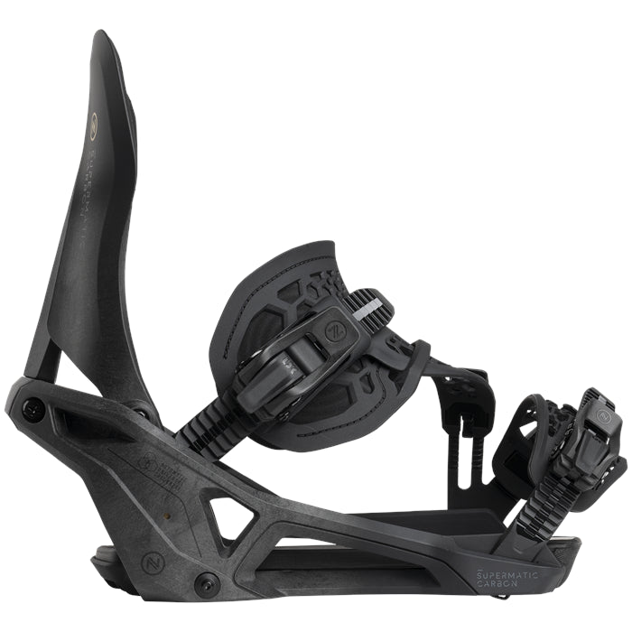 Nidecker Carbon Supermatic Snowboard Bindings 2026 Black - Elevation107