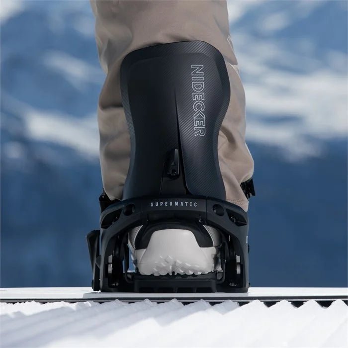 Nidecker LT Supermatic Snowboard Bindings 2026 Black - Elevation107