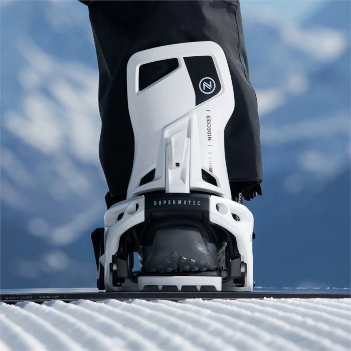 Nidecker OG Supermatic Snowboard Bindings 2026 White - Elevation107