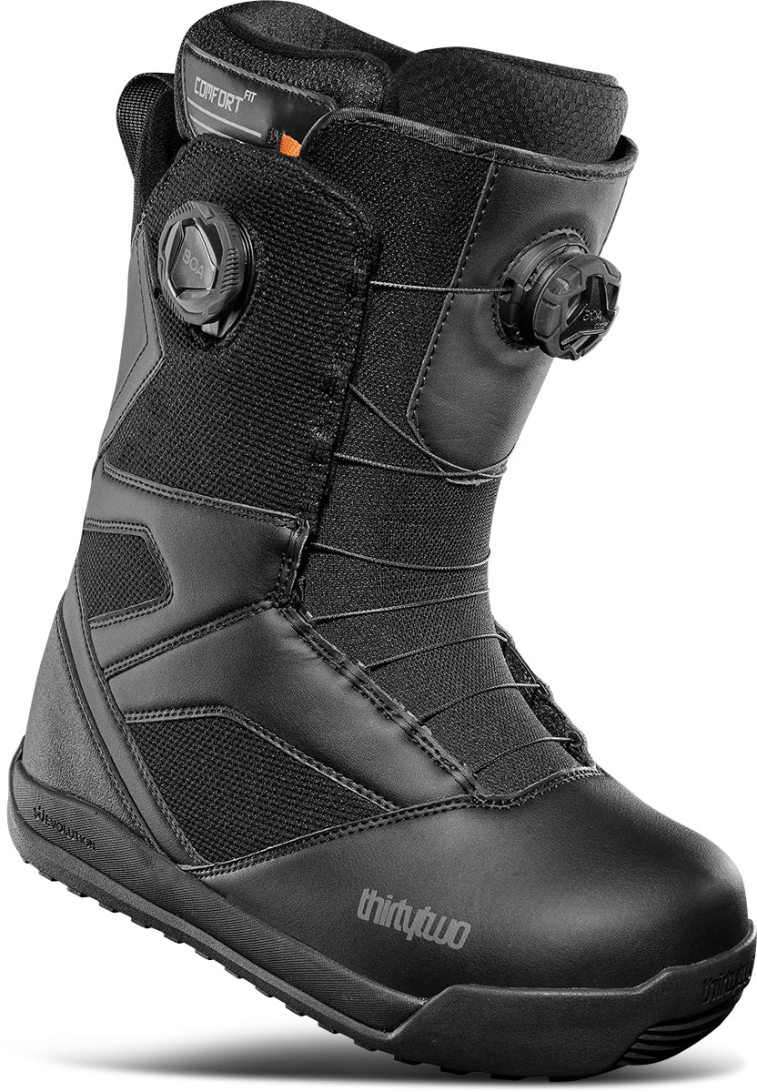 Thirtytwo STW Double Boa Snowboard Boots Mens 2025 Black / Black - Elevation107