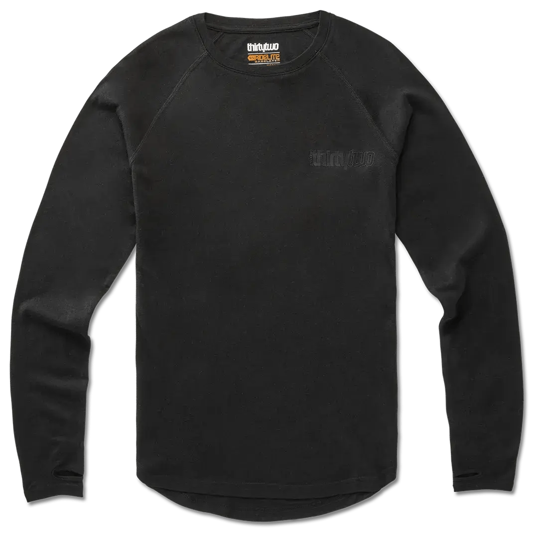 ThirtyTwo Ridelite Merino Long Sleeve Shirrt 2026 Black / Black - Elevation107