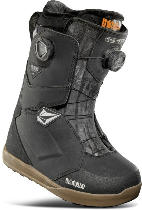 Thirtytwo Lashed Double Boa x Volcom Snowboard Boots Womens 2025 Black / Grey / Gum - Elevation107