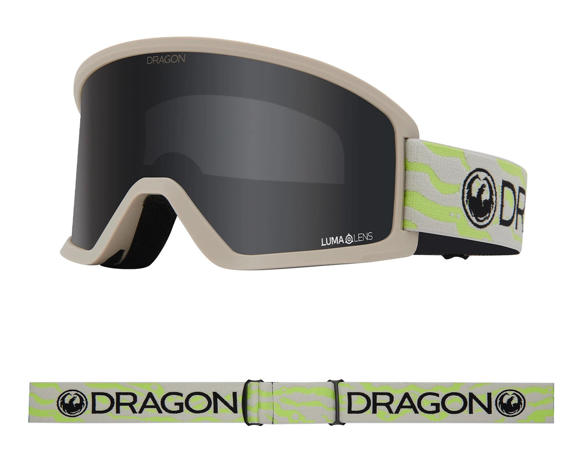 Dragon DX3 OTG Snow Goggles Low Bridge Kelp / Lumalens Dark Smoke - Elevation107