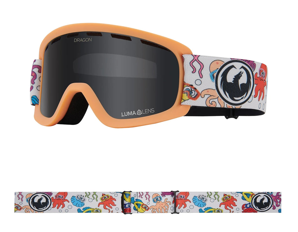 Dragon Lil D Snow Goggles Sea Friends / Lumalens Dark Smoke - Elevation107