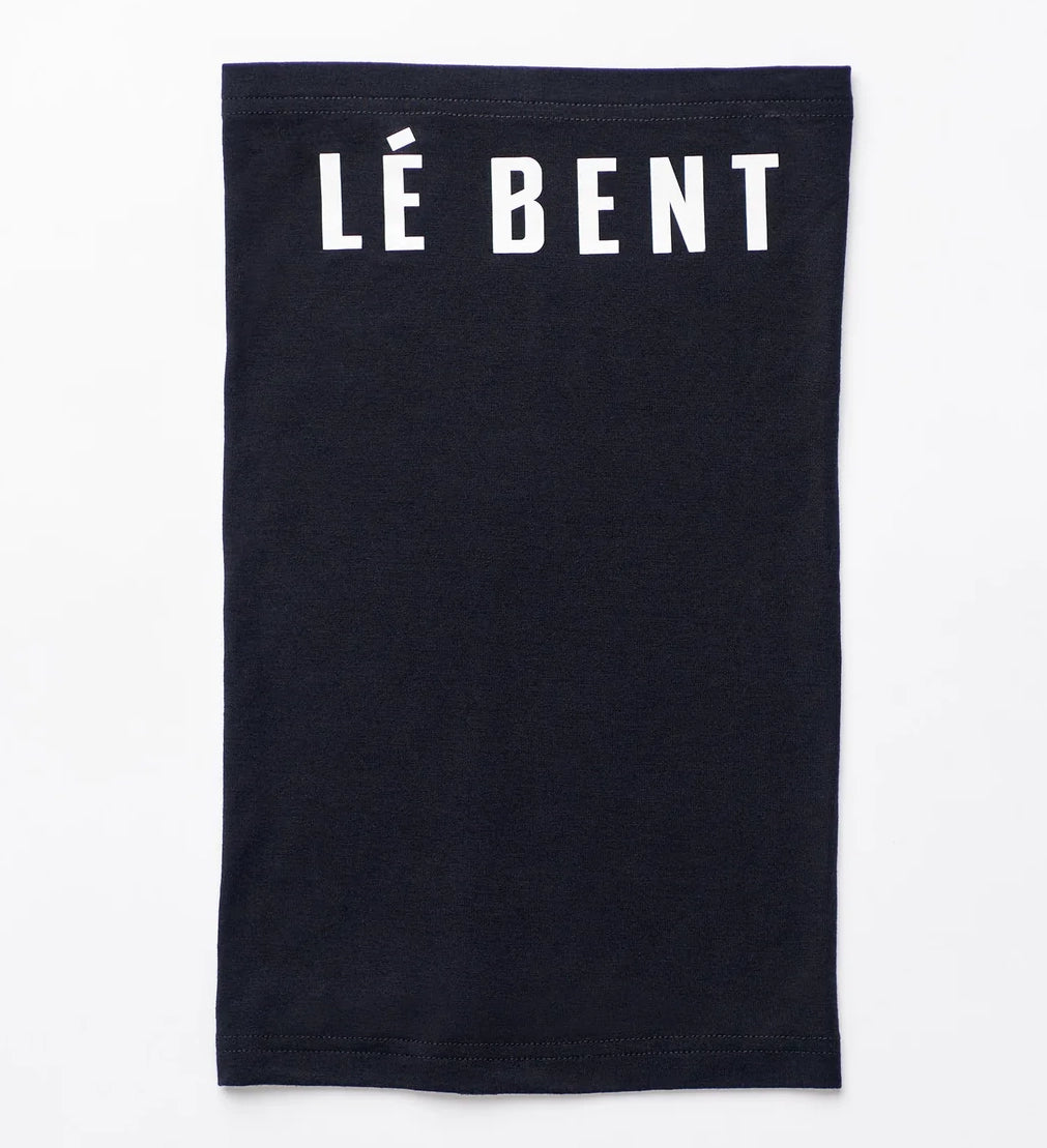 Le Bent Logo Lightweight Neck Gaiter Black - Elevation107