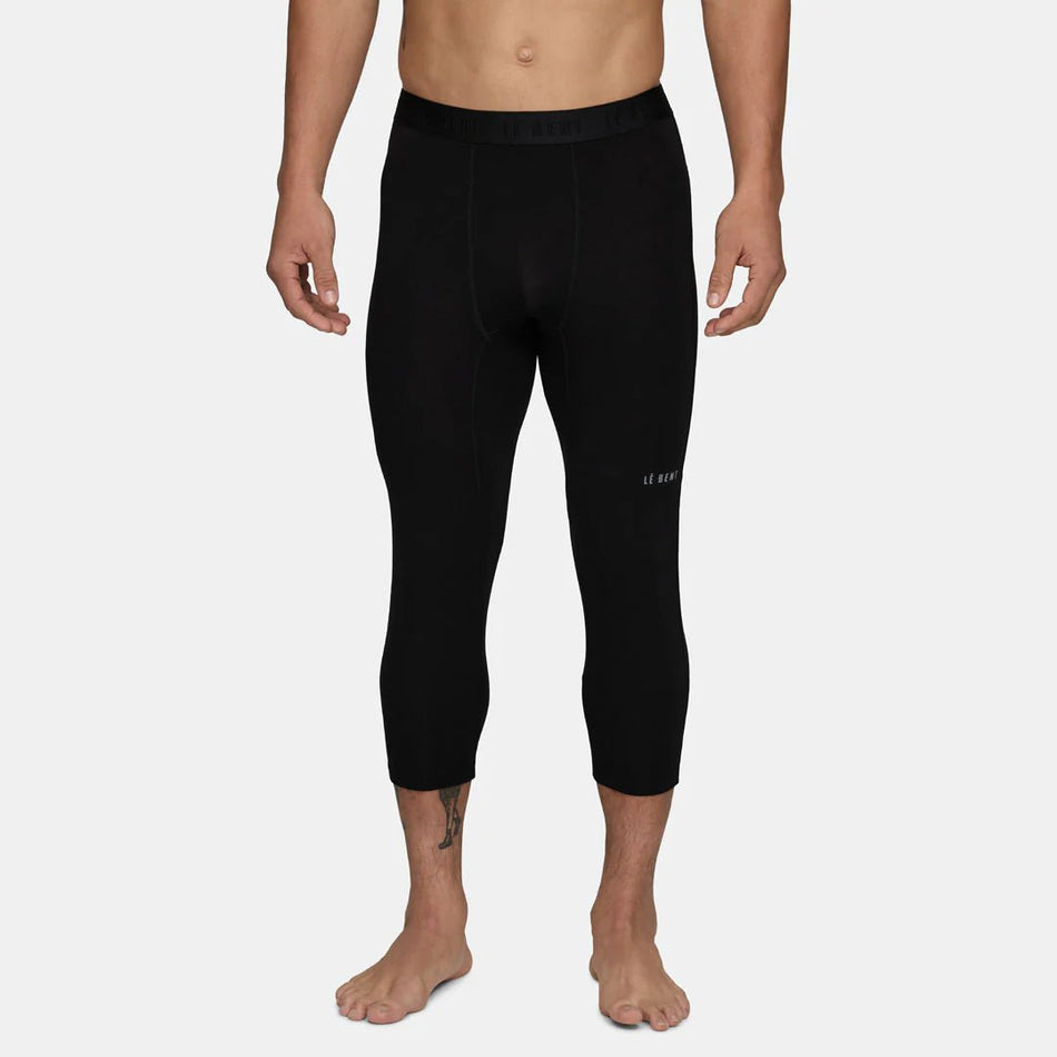 Le Bent Lightweight 3/4 Bottom Mens Base Layer Black - Elevation107