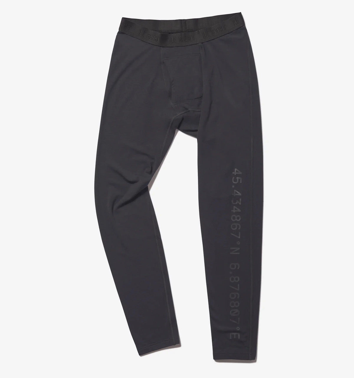 Le Bent Mens Core Midweight 3/4 Bottom Base Layer Dark Cloud - Elevation107