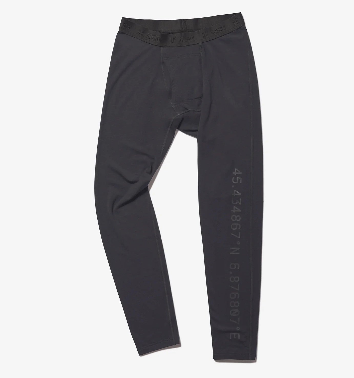 Le Bent Mens Core Midweight 3/4 Bottom Base Layer Dark Cloud - Elevation107