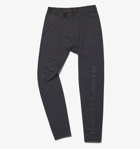Le Bent Mens Core Midweight 3/4 Bottom Base Layer Dark Cloud - Elevation107