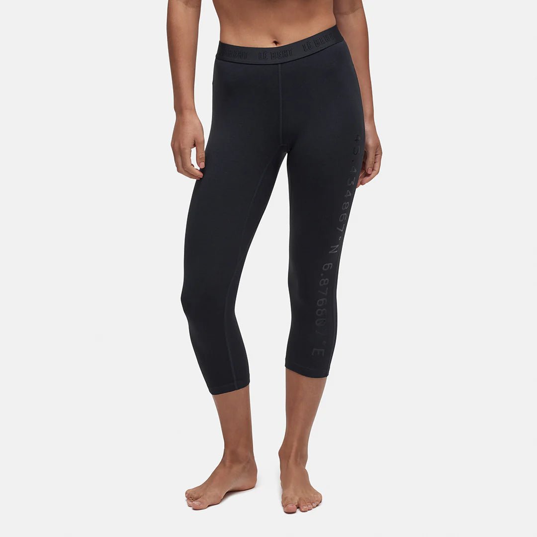 Le Bent Midweight 3/4 Bottom Womens Base Layer Black - Elevation107
