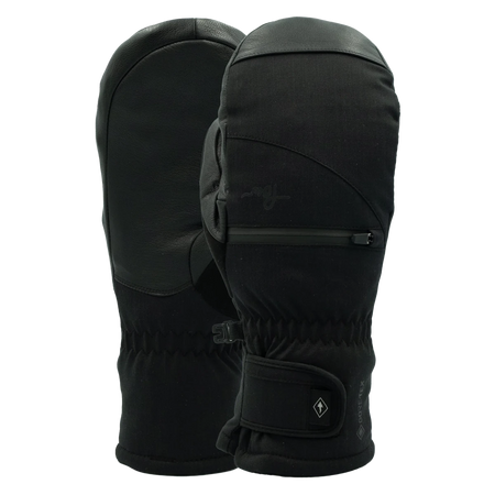 POW Cascadia GORE - TEX Short Mitt Leather Womens Black - Elevation107