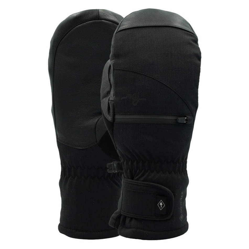 POW Cascadia GORE - TEX Short Mitt Leather Womens Black - Elevation107
