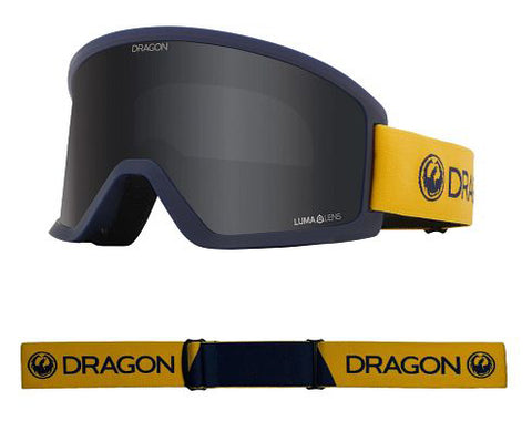 Dragon DX3 OTG Snow Goggles Low Bridge 2023 Block Shadow / Lumalens Dark Smoke